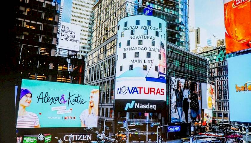 Baltijos birža: iš „Novaturo“ laukia 8,8% dividendinio pajamingumo