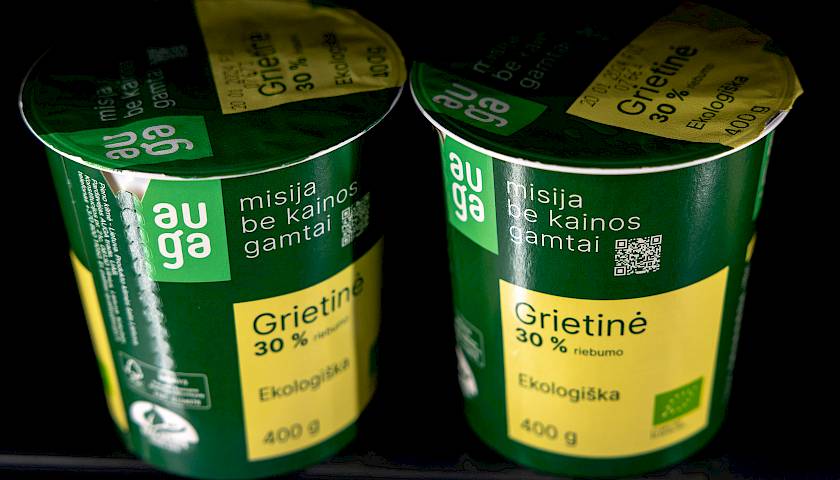 „Auga Group“ akcija tęsia pigimo tendenciją