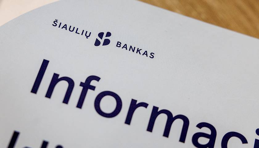 Baltijos birža: prekyboje – Šiaulių banko ranka