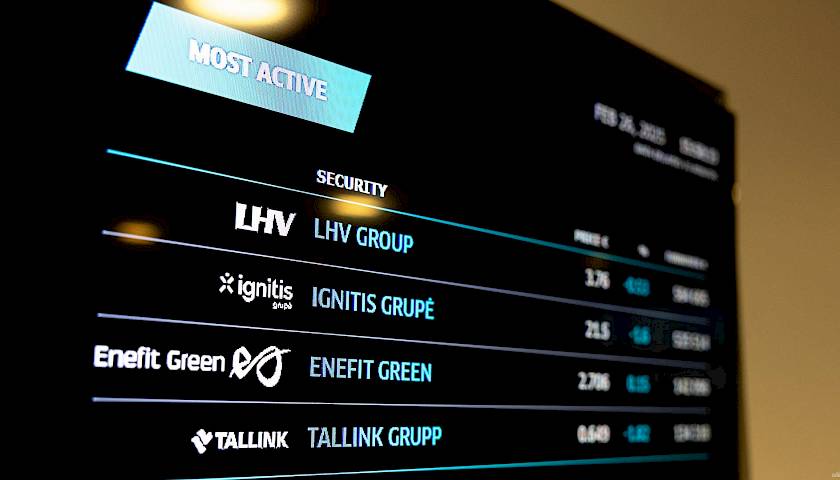 Baltijos birža: Šiaulių banko akcija „atgrojo“ savaitės nuostolius, „Novaturas“ nėrė 18%