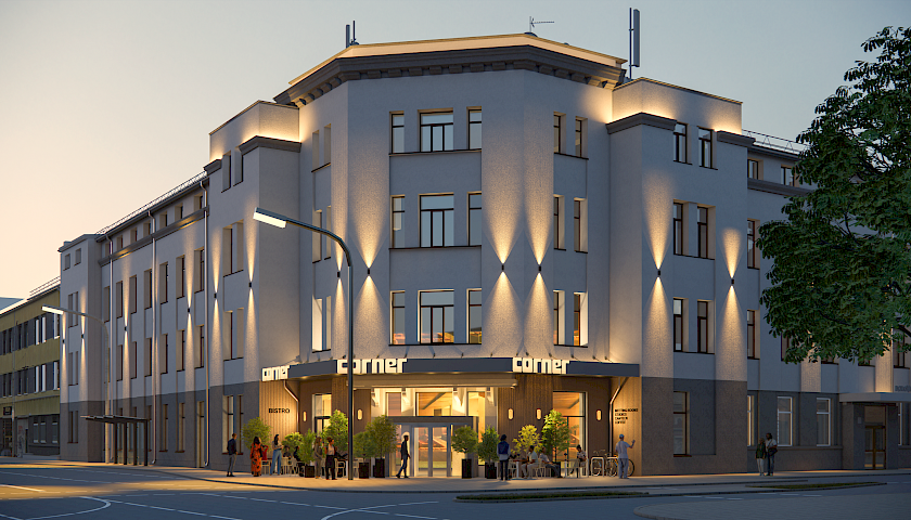 Hibridinis investavimo modelis: kaip „Corner“ viešbutis siūlo uždirbti iš NT be papildomų rūpesčių